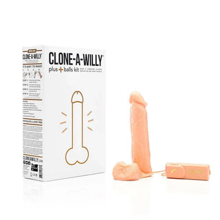 Clone-A-Willy Plus with Balls Light Skin Tone