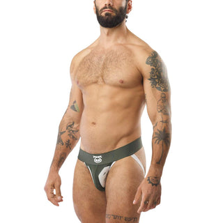 Nasty Pig - Goalkeeper Jock Strap - Army Green/White