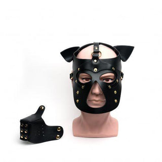 665 - Bondage Pup Hood - All Black - Circus of Books