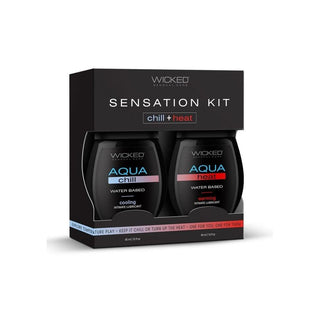 Wicked Sensual Warming/Cooling Water based Lubricant Sensations Kit