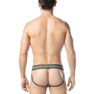 Nasty Pig - Core Jock Strap - Army Green/White