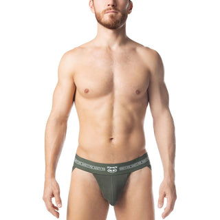 Nasty Pig - Core Jock Strap - Army Green/White