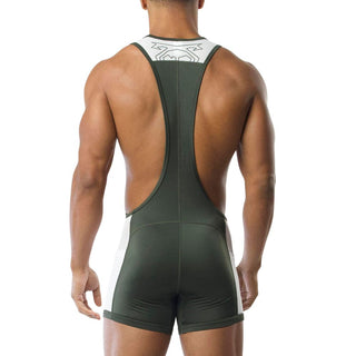 Nasty Pig - Goalkeeper Singlet - Army Green/White
