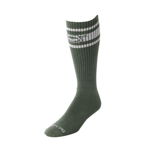Nasty Pig - Hook'd Up Sport Sock - Army Green/White - OSFA