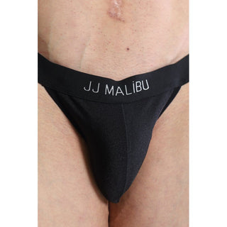JJ Malibu - Deep Back V Jockstrap - Obsidian Black