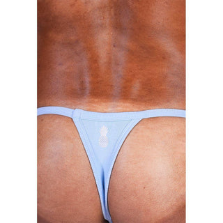 JJ Malibu - Classic G-String Thong Ribbed - Light Blue