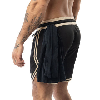 Nasty Pig - Warm Up Rugby Short - Black/ Champagne