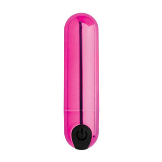 BANG! - 10X Rechargeable Vibrating Metallic Bullet - Pink