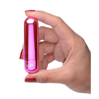 BANG! - 10X Rechargeable Vibrating Metallic Bullet - Pink