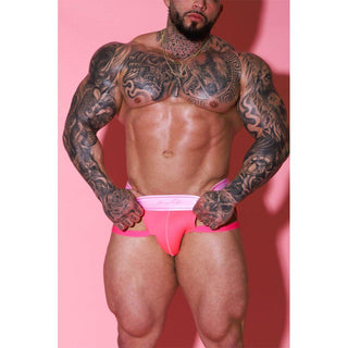 JJ Malibu - Host-or-Travel Adjustable Jock Thong - Neon Pink - Circus of Books
