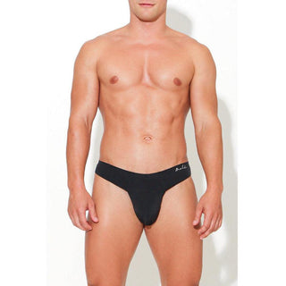 JJ Malibu - Lose My Breath Seamless Thong - Black - Circus of Books