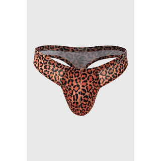 JJ Malibu - Lose My Breath Seamless Thong - Leopard - Circus of Books