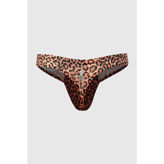 JJ Malibu - Lose My Breath Seamless Thong - Leopard - Circus of Books