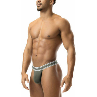 Nasty Pig - Core Thong - Army Green/White - Circus of Books