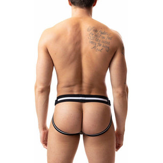 Nasty Pig - Varsity Jock Strap - Black/White - Circus of Books