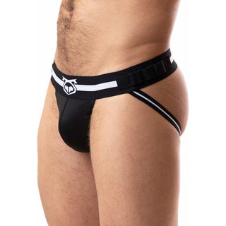Nasty Pig - Varsity Jock Strap - Black/White - Circus of Books