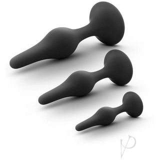 Anal Adventures Platinum - Silicone Beginner Plug Kit - Circus of Books