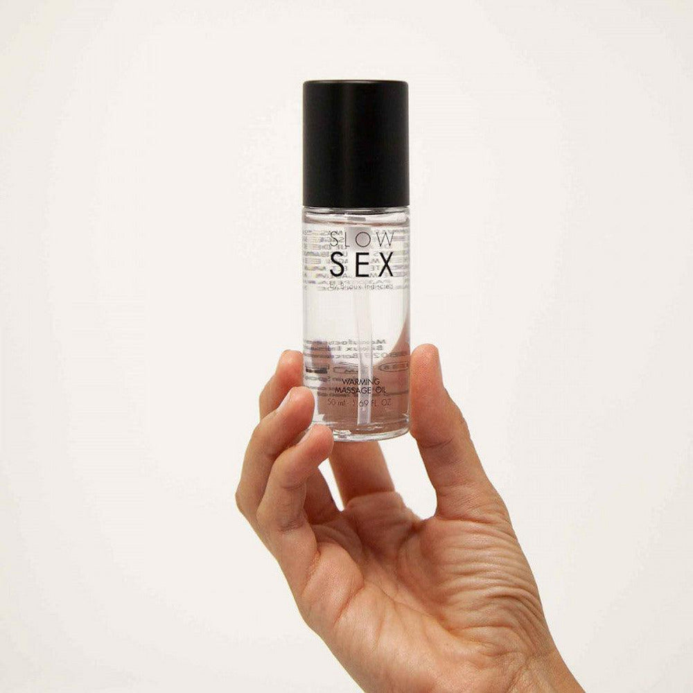 Bijoux Indiscrets Slow Sex Warming Massage Oil 1.69oz - Circus of Books