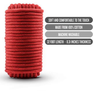 Blush Temptasia - Bondage Rope 32ft - Red - Circus of Books