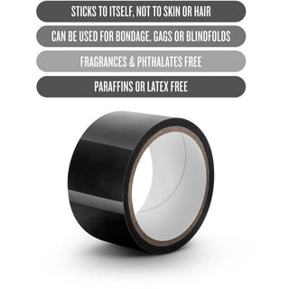 Blush Temptasia - Bondage Tape 60ft - Black - Circus of Books