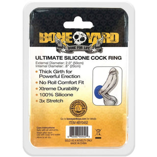 Ultimate Silicone Cock Ring Blue - Circus of Books