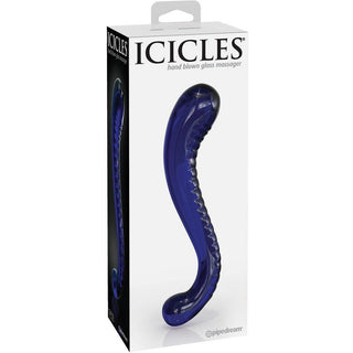 Icicles No 70 Textured Glass Probe 6.5" - Blue - Circus of Books