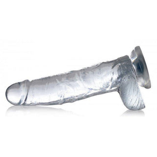 Jock C-Thru Clear Dildo w/ balls 10" - Circus of Books