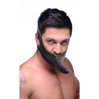 Master Series - Face Fuk Strapon Mouth Gag 6" Black - Circus of Books
