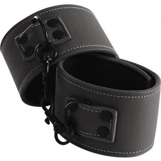 Renegade - Bondage Vinyl Wrist Cuffs - Black - Circus of Books
