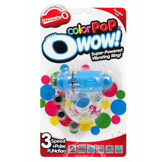 Screaming O - ColorPop O Wow Vibrating Ring - Blue - Circus of Books