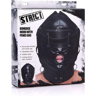 Strict - Bondage Hood with Penis Gag - Circus of Books
