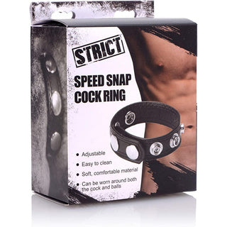 Strict - Leather Speed Snap Cock Ring - Circus of Books