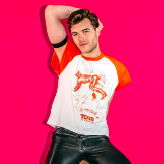 Peachy Kings - Tom of Finland "HOOK-UP" T-shirt (Raglan, ringer)