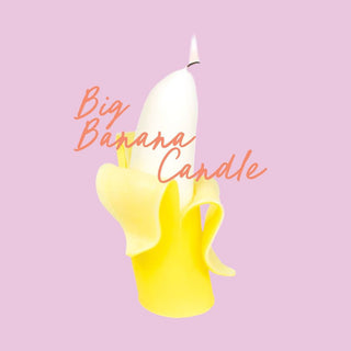 54 Celsius - Big Banana Candle - Handmade, 6.5" Tall, 16 Hr Burn