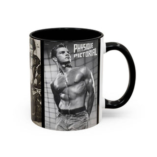 Peachy Kings / Kweer Cards - Physique Pictorial Mizer Mug (gay, muscles, vintage LGBTQ)