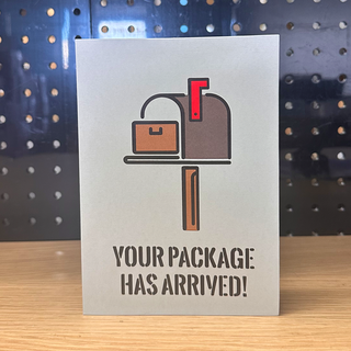 Dirty Pop Cards - Your Package Has Arrived Card - Chocolate