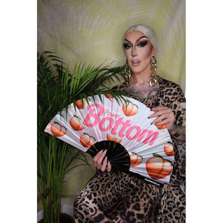 Crown Jewels UK - Power Bottom, Drag Queen Bamboo Hand Fan, Fans, Clack Fan
