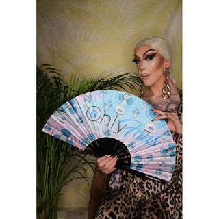 Crown Jewels UK - OnlyFans Fan, OF, Drag Queen Bamboo Hand Fan, Fans