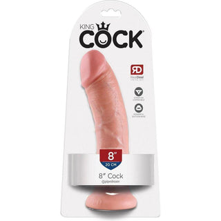 King Cock Dildo Harness Base 8" - Vanilla