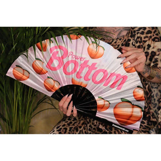 Crown Jewels UK - Power Bottom, Drag Queen Bamboo Hand Fan, Fans, Clack Fan