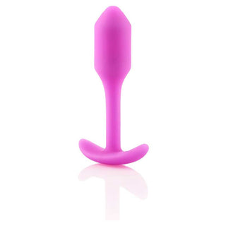 B-Vibe Snug Plug 2 Silicone Weighted Anal Plug - Purple