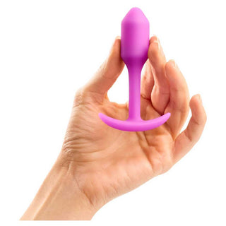 B-Vibe Snug Plug 1 Silicone Weighted Butt Plug - Fucshia