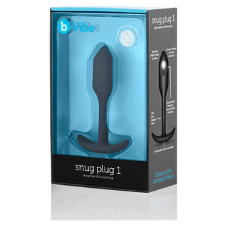 B-Vibe Snug Plug 2 Silicone Weighted Anal Plug - Purple