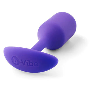 B-Vibe Snug Plug 2 Silicone Weighted Anal Plug - Purple