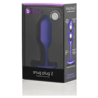 B-Vibe Snug Plug 3 Silicone Weighted Anal Plug - Teal