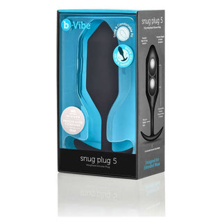B-Vibe Snug Plug 2 Silicone Weighted Anal Plug - Purple