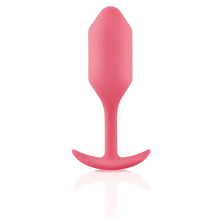 B-Vibe Snug Plug 2 Silicone Weighted Anal Plug - Purple