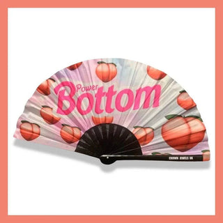 Crown Jewels UK - Power Bottom, Drag Queen Bamboo Hand Fan, Fans, Clack Fan