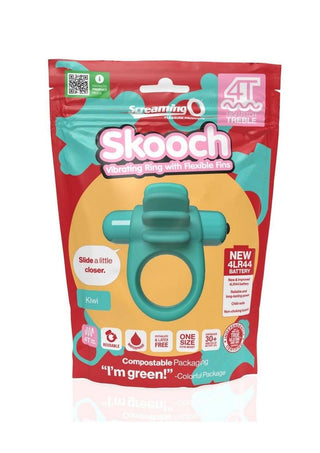 Screaming O - 4T Skooch Vibrating Cock Ring with Clitoral Stimulator - Strawberry