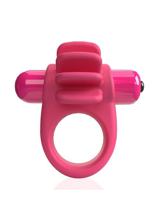 Screaming O - 4T Skooch Vibrating Cock Ring with Clitoral Stimulator - Strawberry